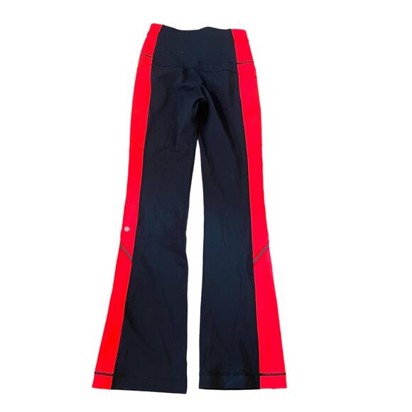 Lululemon Athletica Run Ice Queen Pant Black Love Red Athleisure Yoga Active - Picture 5 of 5
